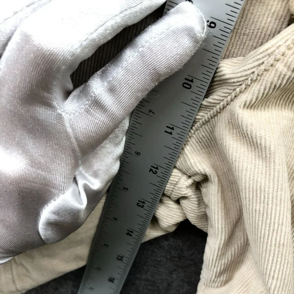 Gap Pull On Corduroy Shorts Mens S Beige Drawstring 7''‎ Inseam Relaxed